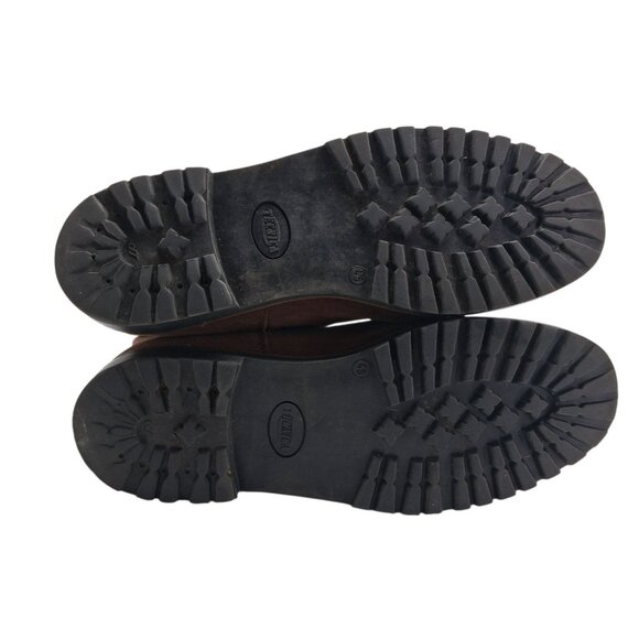 TECNICA Boots Mens Size 11 Brown Suede Shearling Lined Side Zip Winter EU 44.5 - Picture 3 of 10